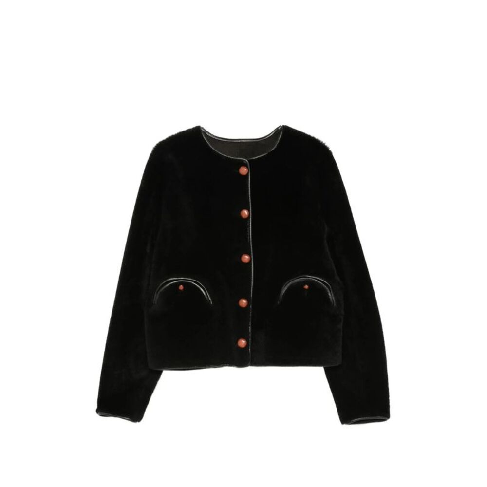 Blazé Milano Black Jackets - Faux Fur & Shearling Jackets Women